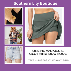 Stylish Accessories: Southern Lily Boutique Round Neck Tank Top Women's Outerwear and Elastic waist shorts for Women
