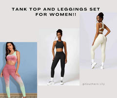 Explore the Top 2 Sports Tank Top and Leggings Set for Women!!