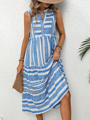 Printed Sleeveless Dress