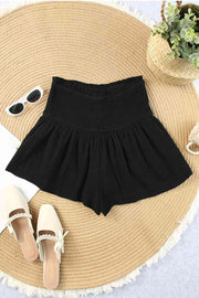 Smocked Waist Culotte Shorts