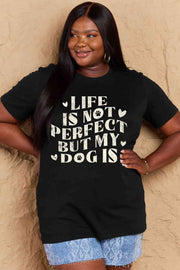 Simply Love Full Size Dog Slogan Graphic Cotton T-Shirt